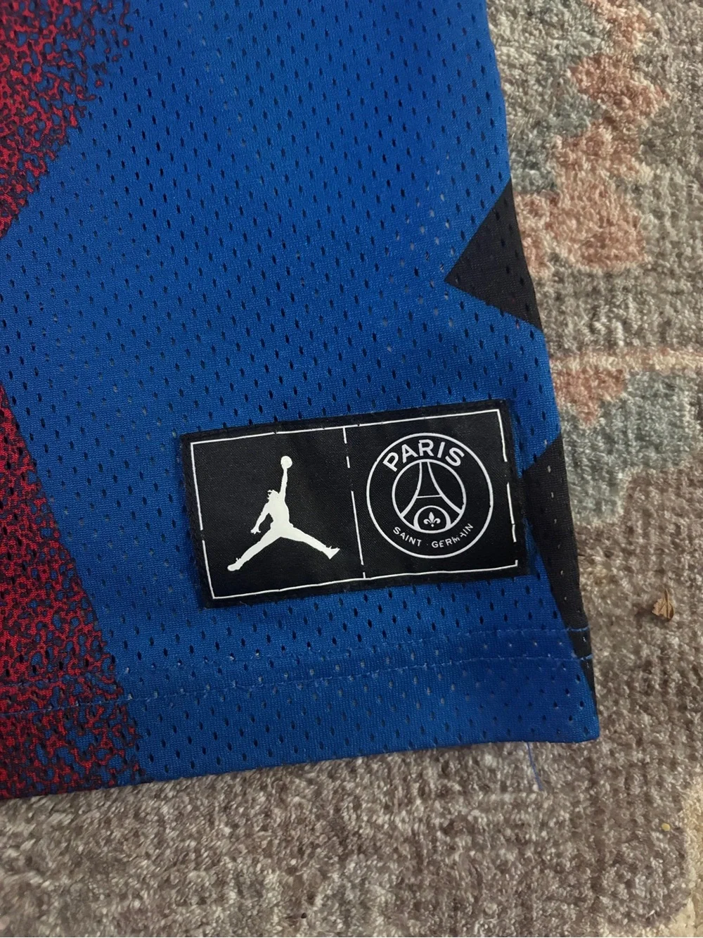 Jordan Paris Graphic Soccer Top - Blue/Red/White/Black